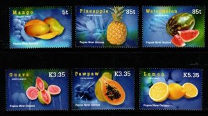 PAPUA NEW GUINEA SG1152/7 2007 TROPICAL FRUITS MNH