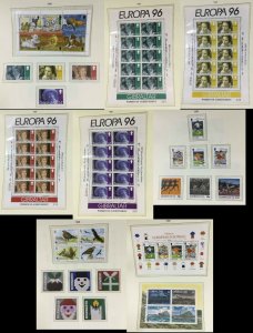 MOMEN: GIBRALTAR 1967-1996 MINT OG NH ON 98 PAGES CAT $1,070 LOT #62500-5 