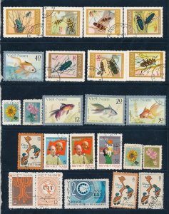 D393334 Vietnam Nice selection of VFU Used stamps