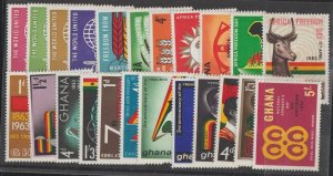 Ghana SC 128-150 Mint, Never Hinged