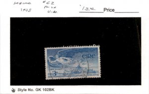 Ireland, Postage Stamp, #C2 Used, 1949 Airmail, Lough Derg (AL)