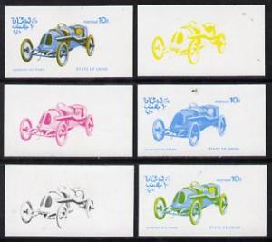 Oman 1976 Vintage Cars #1 10b (Schneider 1913) set of 6 i...