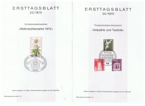 6 German Ersttagsblatt from 1975