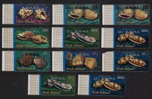 Cook Is. Shells 11v Ovpt 'O.H.M.S.' 1978 MNH SG#O16-O26