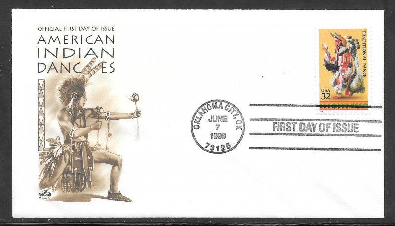 Just Fun Cover #3074 FDC Artcraft Cachet. (A1432)