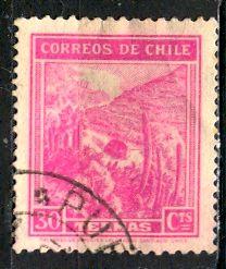 Chile 1938: Sc. # 202; O/Used Single Stamp