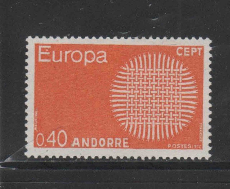 ANDORRA, FRENCH #188  1969   EUROPA  MINT VF NH  O.G