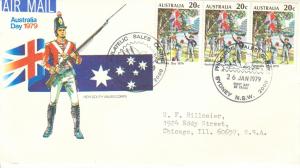Australia Scott 695 Typewritten Address.