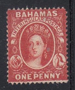 Bahamas Scott 20 Mint hinged VF (small thin) - Catalog Value $575.00