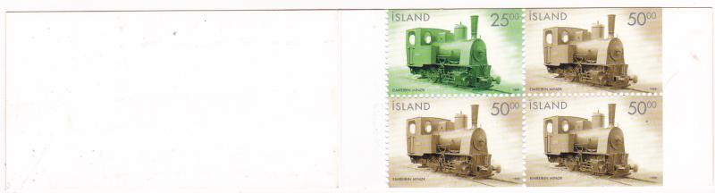 Iceland 878a Complete Booklet MNH Locomotive (B)