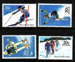 Australia-Sc#898-901- id12-unused NH set-Sports-Skiing-1984-