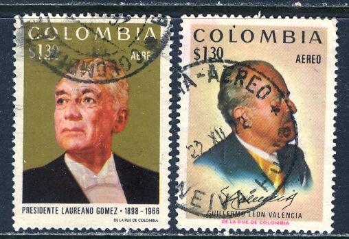 Colombia; 1972: Sc. # C575-C576: O/Used Cpl. Set