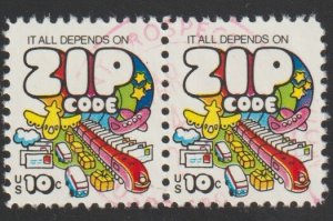 SC# 1511 - (10c) - Zip Code, used pair