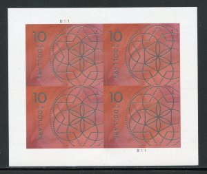 UNITED STATES $10 GEOMETRIC SHAPES COMPLETE SHEET MINT NH