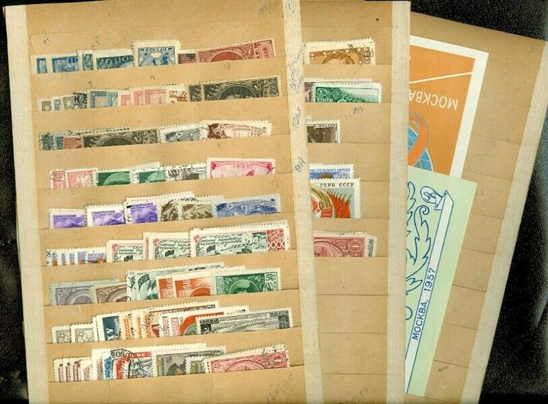 EDW1949SELL : RUSSIA Mint & Used collection of singles & Complete sets Cat $750+