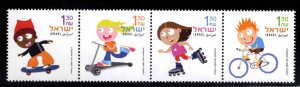 ISRAEL Scott 1546 MNH**  strip without tabs