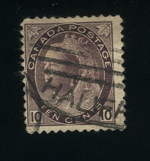 1898-02, Canada, M-VF-Used ,QV ''Numeral'' 10c  # 83