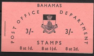 BAHAMAS SGSB4 1965 3/= BOOKLET MNH