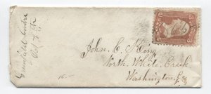 1865 Greenfield Centre NY #65 cover to North White Creek [h.4872]