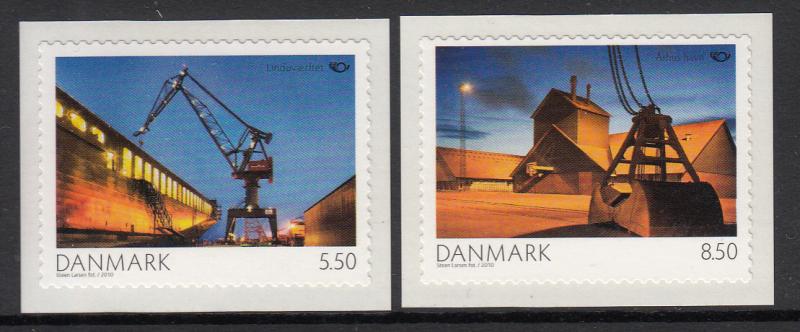 Denmark MNH Scott #1466-#1467 Set of 2 Cranes at Nordic Ports