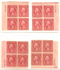 #634 Washington Plate Block Mint NH #19190 UR   ONLY