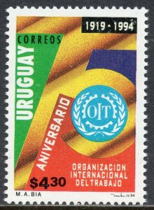 1485 - Uruguay 1994 - The 75th Anniversary of I.L.O. - MNH Set