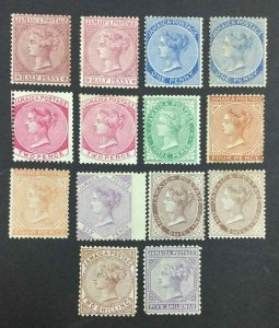 MOMEN: JAMAICA SG #7-15w,8a,9a,11a CROWN CC MINT OG H £1,650 LOT #63066