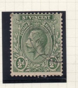 St Vincent 1913 Early Issue Fine Used 1/2d. 295255