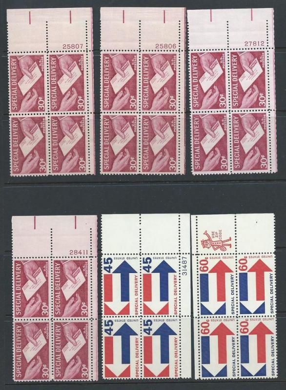 US MNH Wholesale lot of Special Del. PB's, see Desc.