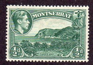 Montserrat 92a - Mint-H - Carr's Bay / George VI (cv $2.50)