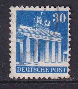 Germany  #649  used  1948  Brandenburg Gate 30pf
