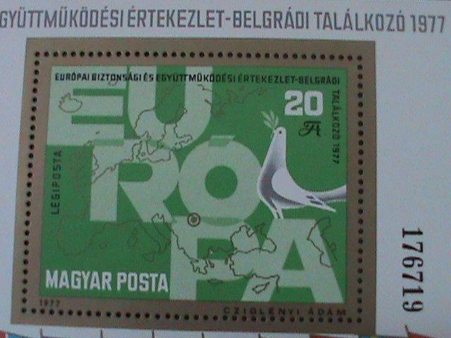 ​HUNGARY--EUROPA'77 STAMP-MNH -S/S- VF- HARD TO FIND WE SHIP TO WORLDWIDE