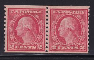 454 Pair F-VF original gum mint never hinged nice color cv $ 360 ! see pic !