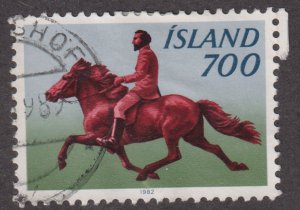 Iceland 560 Man Riding Iceland Pony 1982