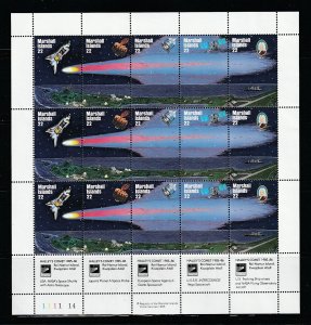 Marshall Islands 90a Sheet Set MNH Halley's Comet