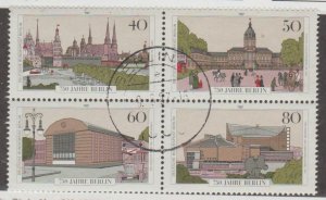 Germany Berlin Scott #9N537 Stamp - Used Block of 4