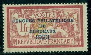 FRANCE #197, 1fr overprint, og, NH, VF, Scott $825.00