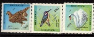 Belarus Sc 75-7 MNH of 1993 - Birds - Eagle, Kingfisher Swan - FH02