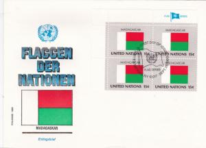 1980 United Nations Flags of the Nations Madagascar FDC Unadressed VGC