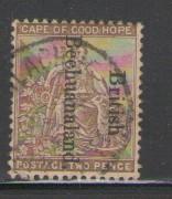 Bechuanaland Protectorate Sc 39 1895 2 d bistre stamp used