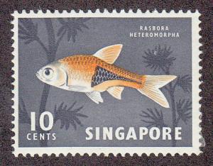 Singapore Malayan Fish (Scott # 57) MLH