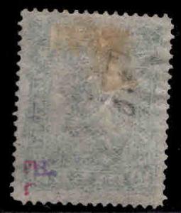 Paraguay Scott 18 Used handstamped surcharged stamp w collectors marks