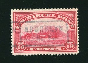 US Q11 75¢ Parcel Post Harvesting 1913 Used Brooklyn