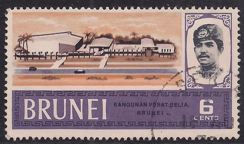 Brunei 1969 QE2 6ct Youth Centre used SG 175( F690 )