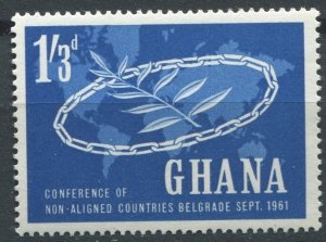 Ghana Sc#102 MNH, 1sh3p dk bl, Conference of Non-aligned Nations (1961)