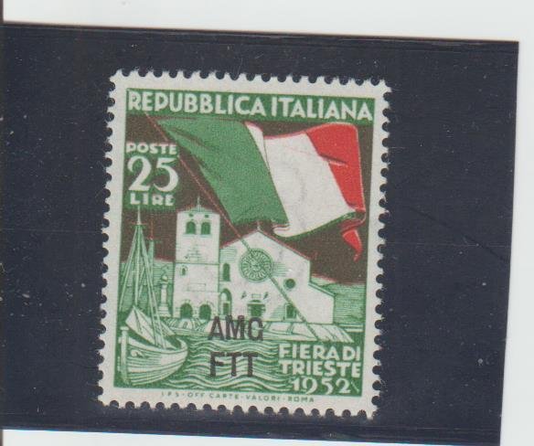 Trieste  Scott#  151  MH  (1952 Overprinted)