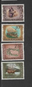 PAPUA NEW GUINEA #297-300 1969 PREHISTORIC STONE & SKULL MINT VF lH O.G