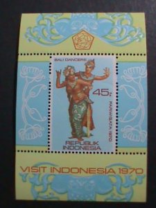 ​INDONESIA-1970 SC# 788a  TOURIST PUBLICITY- DANCERS MNH S/S-VERY FINE