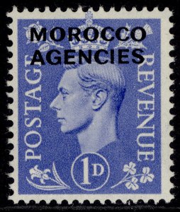 MOROCCO AGENCIES GVI SG95, 1d light ultramarine, M MINT.