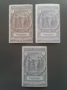 Italy B17-B19 F-VF MH fresh set. Scott $ 97.50